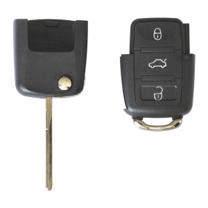 CARCASA CHEIE CONTACT PENTRU VOLKSWAGEN JETTA / PASSAT (B5-B6-B7) / POLO / SCIROCCO / TIGUAN, 3 BUTOANE, CU CHEIE - Img 4