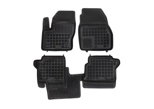 Covorase Presuri Auto Cauciuc Dedicate Ford GRAND TOURNEO CONNECT II 5 loc, 7 loc (rand 3 scaune pliat) 2013 - 2022 | Ford TRANSIT CONNECT II L2, 2013 - 2018, 2018 - 2022 - Img 2