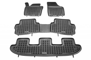 Covorase Presuri Auto Cauciuc Dedicate Seat ALHAMBRA II 7 loc 2010 - 2020 | VW SHARAN II 7 loc 2010 - 2022 - Img 1