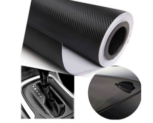 Folie autocolant Carbon 3D Neagra ,iesire in relief, 127 x 50 cm - Img 4