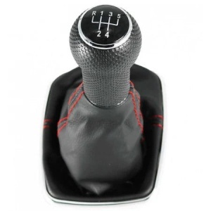 Nuca schimbator viteze + manson compatibil Volkswagen Golf 4 Diesel, Rama Cromata - Img 3