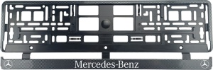 Set 2 bucati, suport numar inmatriculare Carbon, Mercedes-Benz