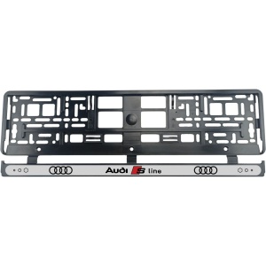 Set 2 bucati, Suport Numar Inmatriculare pentru Audi S Line - Img 2