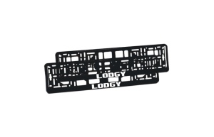 Set 2 bucati, suport numar inmatriculare personalizat-Lodgy