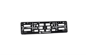 Set 2 bucati, suport numar inmatriculare personalizat-Peugeot - Img 2