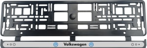 Set 2 bucati, suport numar inmatriculare Volkswagen