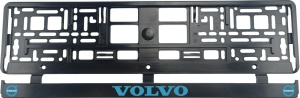 Set 2 bucati, suport numar inmatriculare, Volvo blue