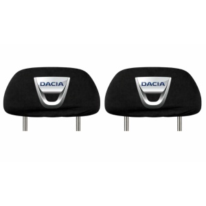 Set 2 huse tetiere negre, pentru gama auto DACIA