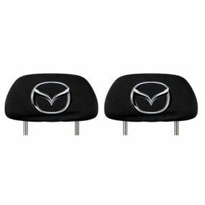 Set 2 huse tetiere negre, pentru gama auto MAZDA