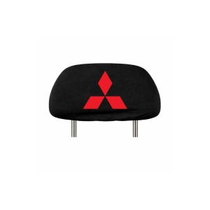 Set 2 huse tetiere negre, pentru gama auto MITSUBISHI - Img 2