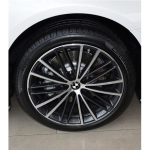 Set 4 Capace Jante Aliaj BMW, Diametru 52mm interior - 56 mm exterior, Alb/Negru - Img 5