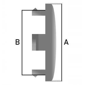 Set 4 Capace Jante Aliaj Pentru FORD, 56mm Interior 60 mm Exterior, Argintiu-Albastru - Img 6