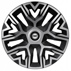 Set 4 Capace Roti 14 `` Best Gri-Negru, Compatibile Cu Fiat - Img 1