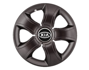 Set 4 Capace Roti 14 inchi (R14) Bis Negru, Compatibile Cu Kia