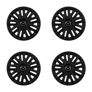 Set 4 capace roti 14 inchi (R14) compatibile MAZDA, Model 217 Black - Img 2