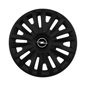 Set 4 capace roti 14 inchi (R14) compatibile OPEL, Model 217 Black