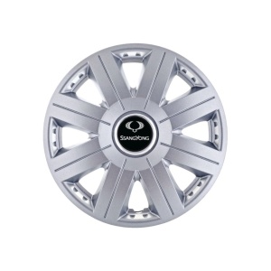 Set 4 capace roti 14 inchi (R14) Cosmos Gri, Compatibil Cu SsangYong - Img 3