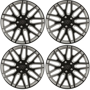 Set 4 Capace Roti 14 inchi (R14) Dakar Negru-Gri, Compatibile Cu Peugeot - Img 2