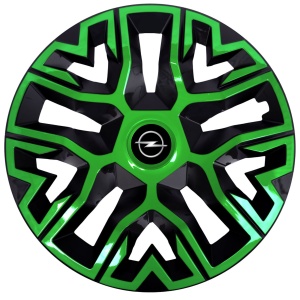 Set 4 Capace Roti 15 `` Best Verde-Negru, Compatibile Cu Opel - Img 1
