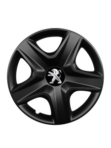 Set 4 capace roti 15 inchi (R15)compatibile PEUGEOT, Model 340 Black