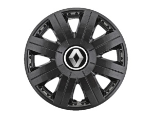 Set 4 Capace Roti 15 inchi (R15) Cosmos Negru, Compatibile cu Renault