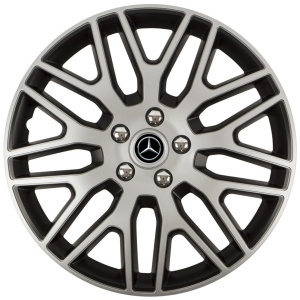 Set 4 Capace Roti 15 inchi (R15) Dakar Gri-Negru, Compatibile Cu Mercedes-Benz