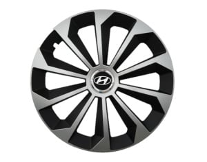Set 4 Capace Roti 15 inchi (R15) Fame Gri-Negru, Compatibile Cu Hyundai