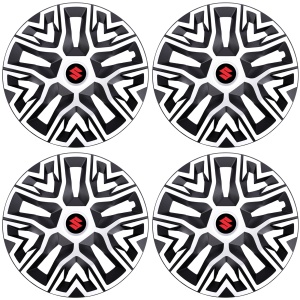 Set 4 Capace Roti 16 `` Best Alb-Negru, Compatibile Cu Suzuki - Img 2