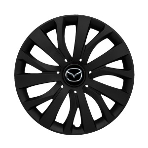 Set 4 capace roti 16 inch (R16) compatibile MAZDA, Model - 432 Black Edition