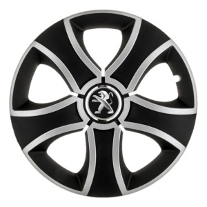 Set 4 Capace Roti 16 inchi (R16) Bis Gri-Negru, Compatibile Cu Peugeot - Img 4