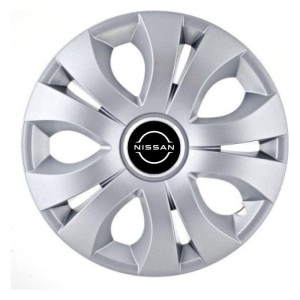 Set 4 Capace Roti 16 inchi (R16), Compatibil Cu Nissan Nou, model Top Gri - Img 2