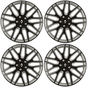 Set 4 Capace Roti 16 inchi (R16) Dakar Negru-Gri, Compatibile Cu Renault - Img 2