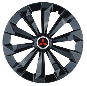 Set 4 Capace Roti 16 inchi (R16) Fame Negru, Compatibile Cu Mitsubishi