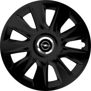 Set 4 Capace Roti 16 inchi (R16) Stratos Negru, Compatibile Cu Opel