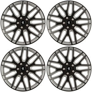 Set 4 Capace Roti 17 inchi (R17) Dakar Negru-Gri, Compatibile Cu Peugeot - Img 2