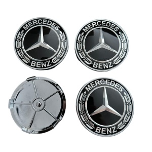 Set 4 capace roti 68mm Mercedes compatibil/inlocuitor janta aliaj - Img 2