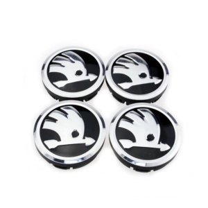 Set 4 capace roti aliaj 52-56 mm compatibil/inlocuitor Skoda - Img 2