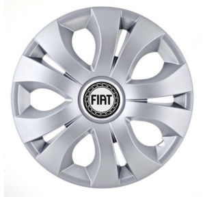 Set 4 capace roti Compatibil Cu Fiat, model TOP CROM R16 - Img 1