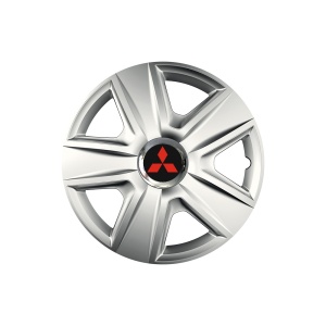 Set 4 capace roti Cu Inel Cromat Esprit R14 pentru gama auto Mitsubisi - Img 1