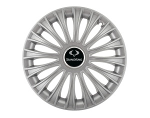 Set 4 capace roti Dino cromat R16 pentru gama auto SsangYong - Img 1