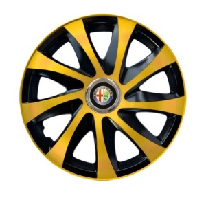 Set 4 capace roti Drift extra gold R14 Compatibil Cu Alfa Romeo