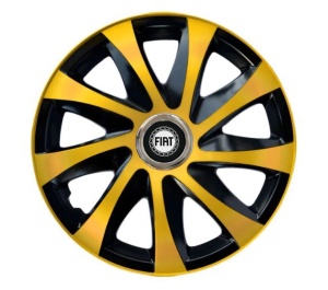 Set 4 capace roti Drift extra gold R14 Compatibil Cu Fiat