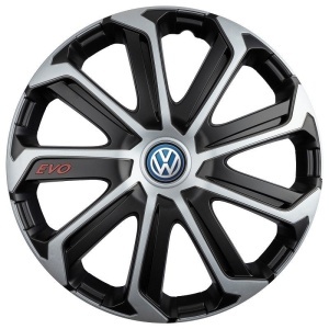 Set 4 Capace Roti Evo Gri-Negru R14, Pentru Volkswagen - Img 2