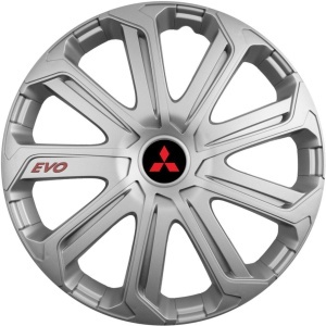 Set 4 Capace Roti Evo Gri R14, Pentru Mitsubishi - Img 3
