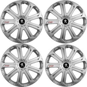 Set 4 Capace Roti Evo Gri R16, Pentru Peugeot - Img 2