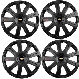 Set 4 Capace Roti Evo Negru R14, Pentru Chevrolet - Img 2