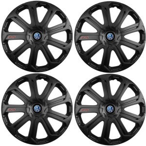 Set 4 Capace Roti Evo Negru R16, Pentru Volkswagen - Img 2