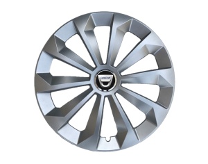 Set 4 capace roti Fame cromat R15 pentru gama auto Dacia - Img 1