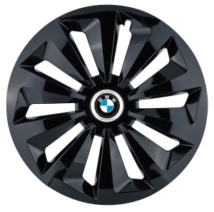 Set 4 capace roti Fox negru R15 pentru gama auto BMW - Img 1