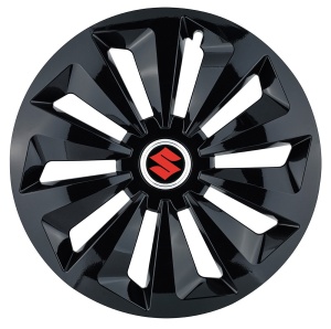 Set 4 capace roti Fox negru R15 pentru gama auto Suzuki - Img 1